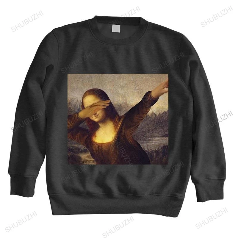 Men Sweatshirt Spring Unisex Dabbing Mona Lisa Dab Hiphop Classic Art  Gioconda Cotton Hoodie For Boys - Hoodies & Sweatshirts - AliExpress