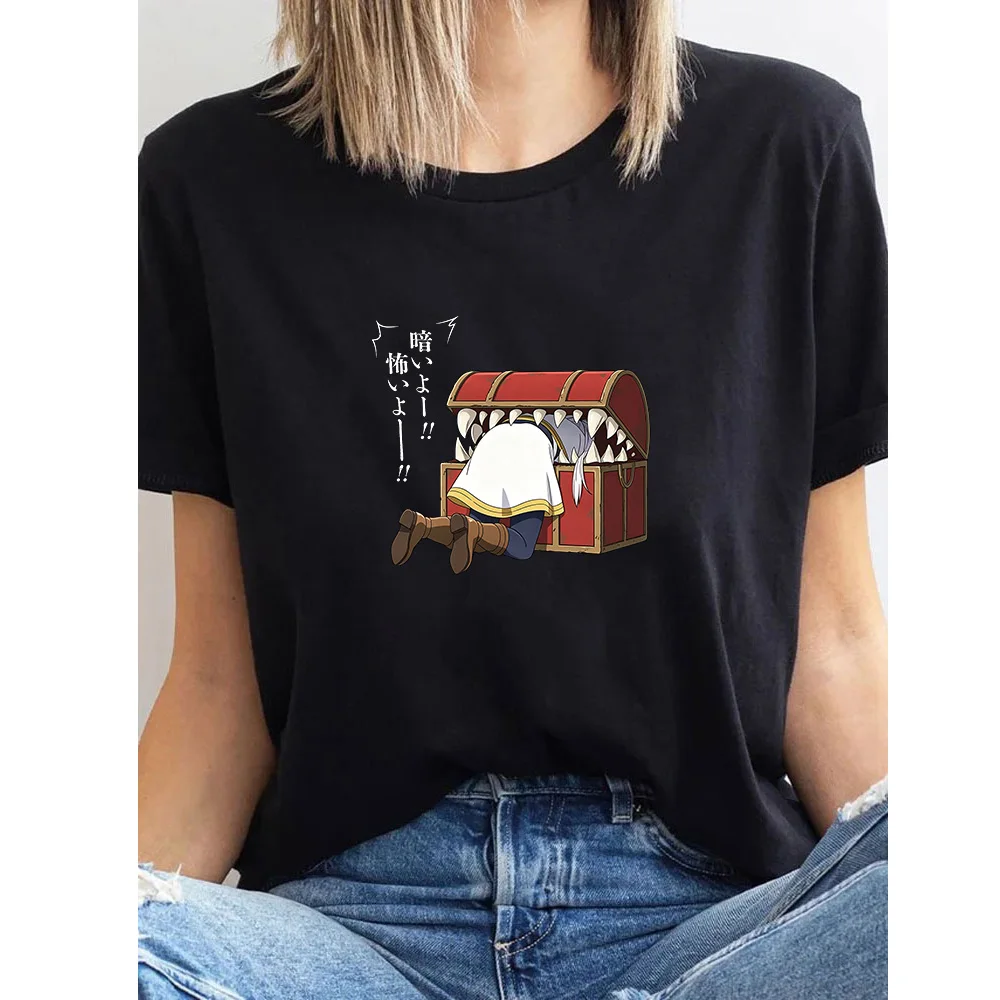 Frieren Anime Graphic Cotton T-Shirt - Unisex Summer O-Neck Top