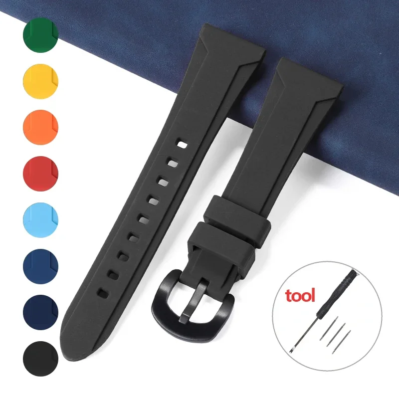 Cinturino Da Polso Universale In Silicone Per Cinturino Impermeabile Tissot Per Rolex Uomo Donna Cinturini Per Orologi 22/24/26Mm Bracciale In Gomma