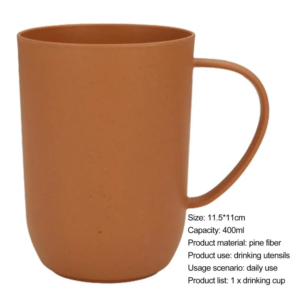 400ML Water Tumblers Bottle Round Mouth Pure Color Morning Cup Toothbrush Toothpaste Holder Washing For Home Bathroom Accessory