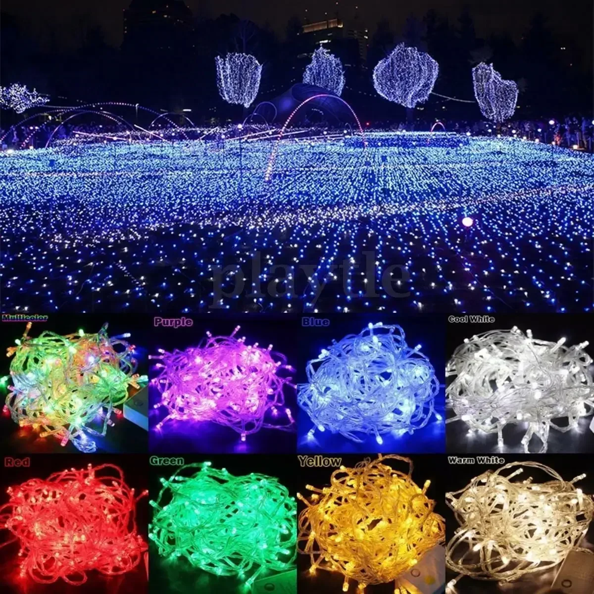 

1-10M Home Garden Lamp String Fairy Starry LED Light Holiday Christmas Bar Curtain Indoor/Outdoor Decor Battery Power 10-100LED