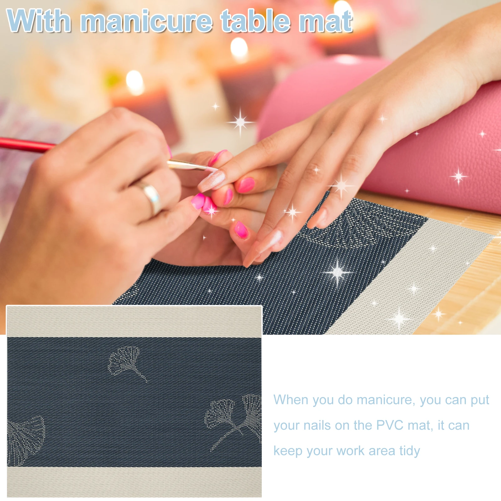 Manicure Armrest Foldable Nail Arm Rest Cushion Non-Slip Nail Armrest Stand Portable Manicure Hand Rest Pillow for Nails