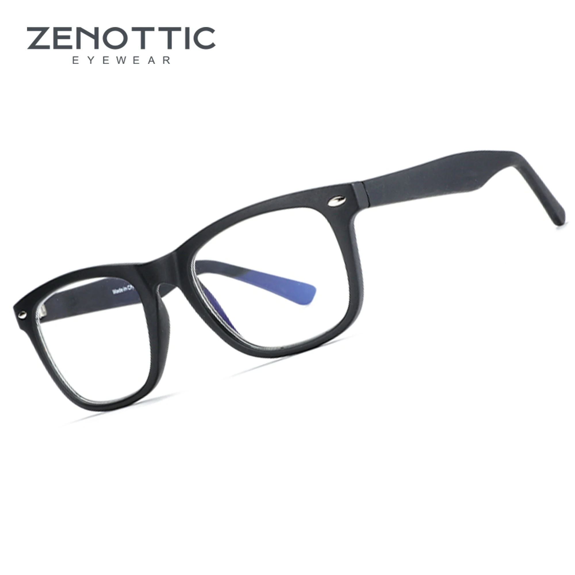 ZENOTTIC 블루라이트 차단 안경, 유니섹스 투명 렌즈, 컴퓨터 안경, 눈의 피로, 두통 방지, 수면 개선, UV400