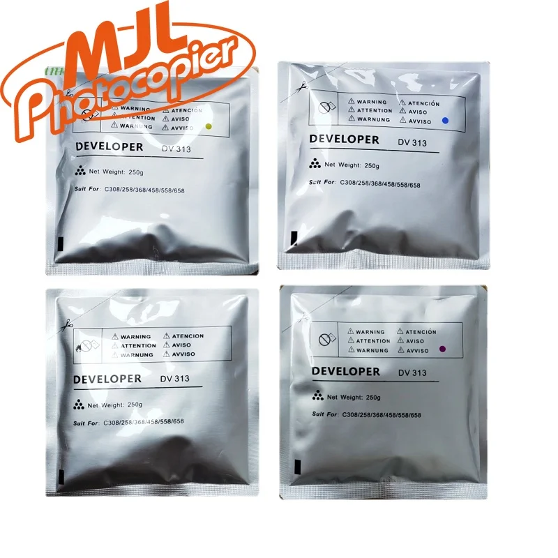 

Imported DV313 DV-313 Developer for Konica Minolta Bizhub C258 C308 C368 C458 C558 C658 C 258 308 368 458 558 Iron Powder CMYK