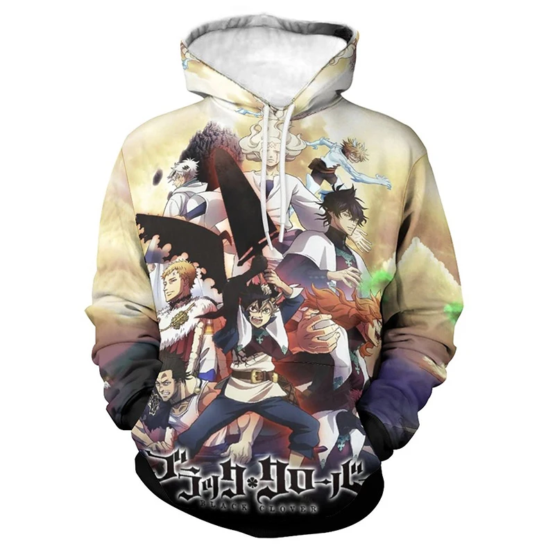 

Black Clover Cartoon Anime 3D Print Hoodies Men Women Children Casual Streetwear New Fashion Cool Harajuku Swearshirts Boy Girl