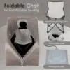 Portable Infrared Sauna for Home Personal Sauna for Relaxtion & Detox 1 Person Full Body Sauna with Heating Foot Pad and Chair 3