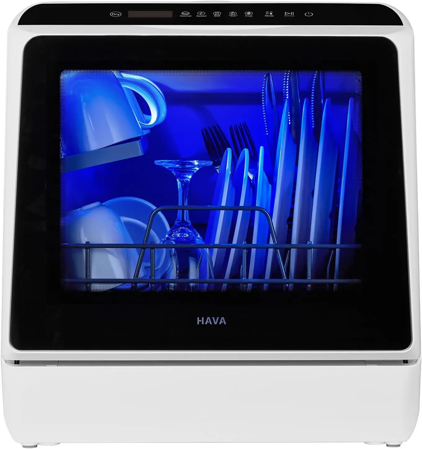 Countertop Dishwasher 6 Programs Portable Dishwashers with 5L Built-in Water Tank No Hookup Needed Baby Care&Air-Drying Function