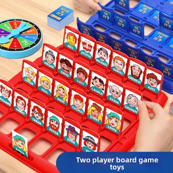 Gioco da Tavolo Transfrontaliero 'Indovina Chi Sono' per Bambini, Gioco Interattivo Genitore-Figlio, Educativo, per Pensiero Logico e Intelligenza
