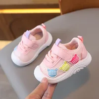2024 New Baby Soft Sole Non-slip Mesh Breathable Fresh Cute Boys and Girls Comfortable Sport Leisure Toddler Walking Shoes 4