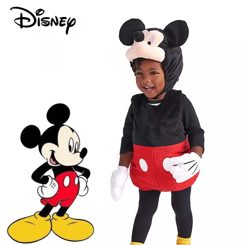 

Children Disney Cosplay Costume Mickey Mouse 4pcs Set Cosplay Clothing Kids Cute Cartoon One-piece Garment Suit Birthday Gifts