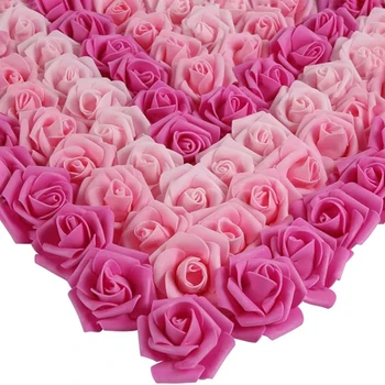 Roses artificielles en mousse PE, 10/20/50 pièces, fausses fleurs pour la maison, la salle, la fête de mariage, Halloween, Thanksgiving, décor de noël 1