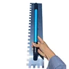 Jumbo Square Notched Trowel 24" Stainless Steel with Closed Aluminum Alloy Handel for Large Format Tiles 2