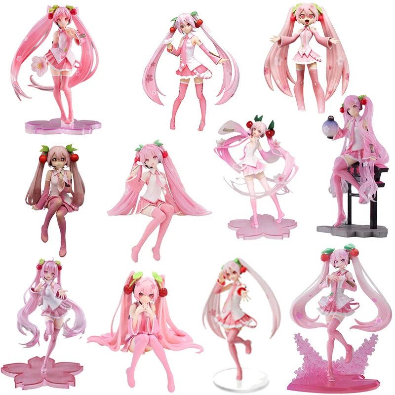 

Original Hatsune Miku Sakura Miku Kawaii Anime Action Figures Collectible Model Cartoon Decor Surprise Gift Trendy Toys Dolls