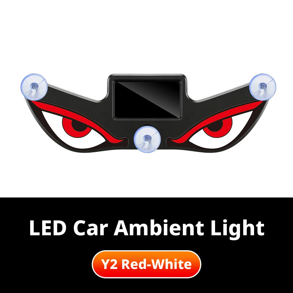 SEAMETAL ワイヤレスカー Led アンビエントライト太陽光発電車のネオンライト吸盤 USB 充電式雰囲気ランプ車のアクセサリー