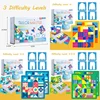 Montessori children's education, tabletop design in color form, sensory perception, reverse thinking 6
