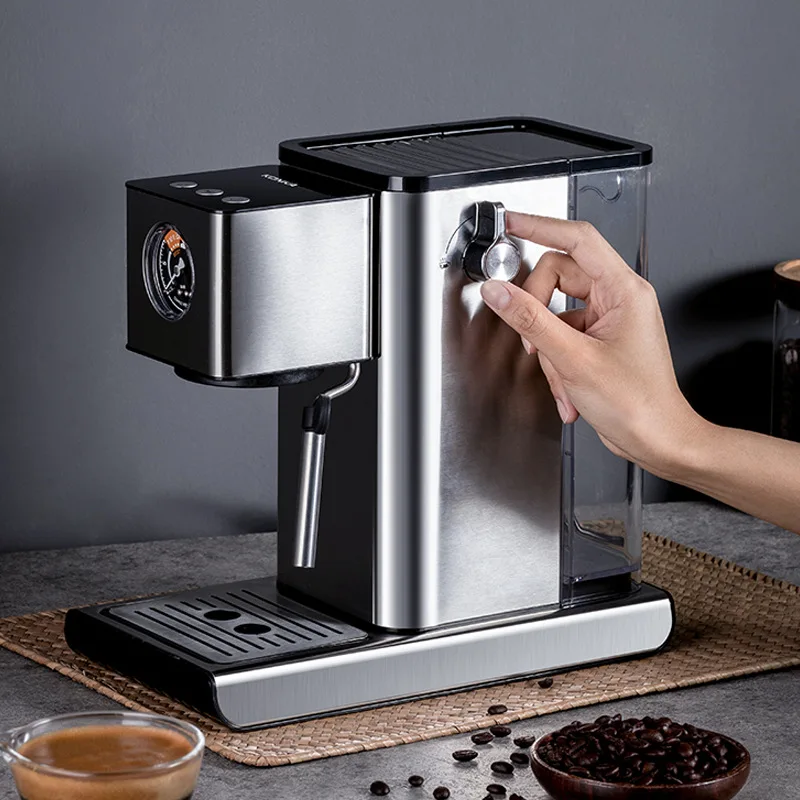 Home Pump Espresso Machine Semi-automatic Steam Milk Frother Simple Control Panel First Coffee Machine for Beginners