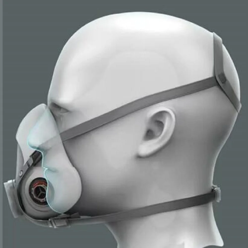 Industrial 6200 Respirator Gas Mask Body Spray Paint Decoration Dustproof Mask 6200 Half Mask Fit For 3M 6001/6002/6004 Filters 2