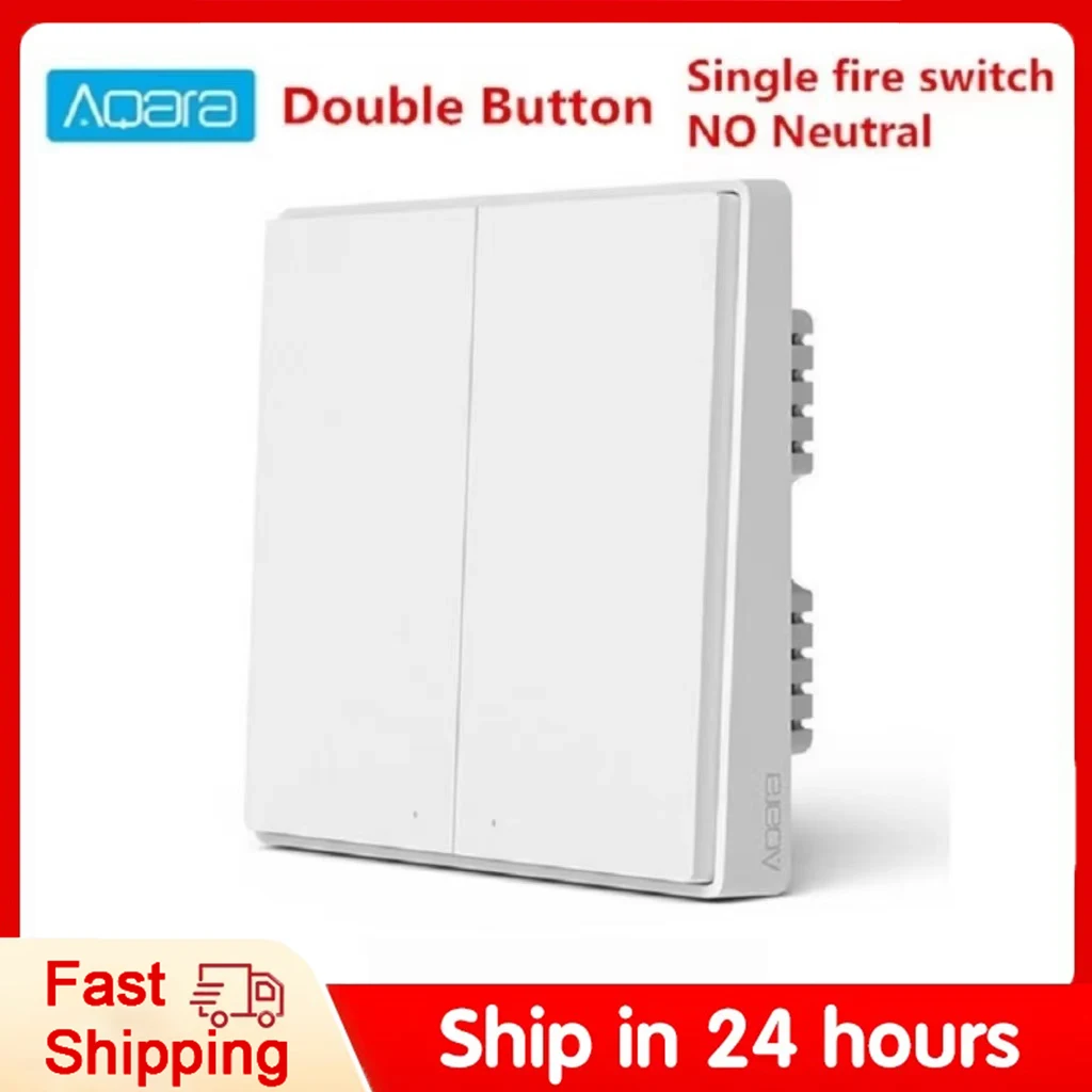 

Aqara wall Switch Zigbee Wireless Light Switch 1 2 Button Key with no Neutral Remote Control work Mi Home Kit Xiaomi Mijia