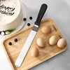 1PC Stainless Steel Cake Scraper 6/8/10/12 inch Plastic Handle Straight Curved Cream Spatula Baking Cake Cutter 5