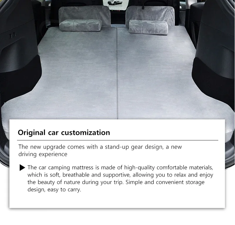 For Tesla Model YJuniper 2025Camping Mattress Foldable Memory Foam Travel Sleepi