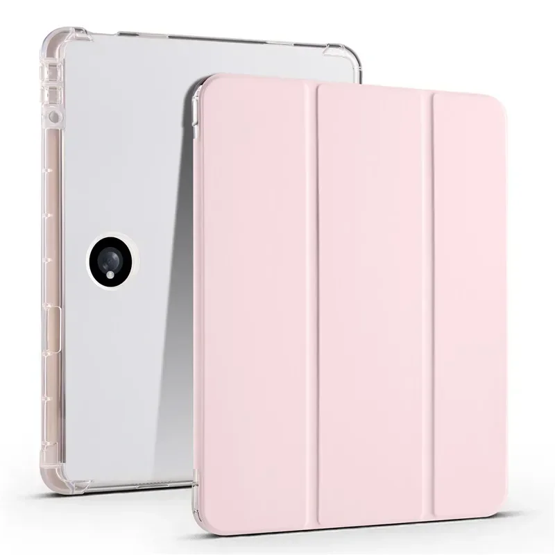 Clear Stand Soft TPU Back Cover with Pencil Holder
