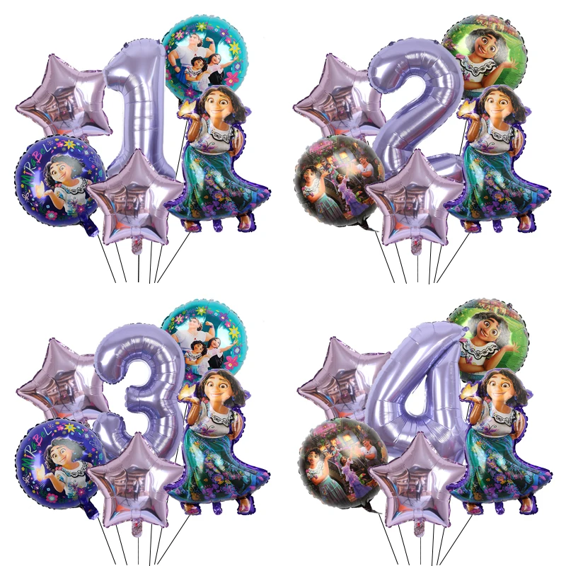Disney Cumpleanos Encanto Balloons Baby Shower Girl Birthday Party Decorations 32 Pollici Number Foil Balloons Regali Globos Supplies