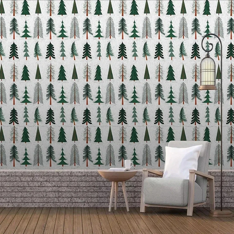 Custom Mural Creative Nordic Hand Drawn Forest Photo Wallpaper 3D Wall Painting Living Room Background Wall Decor Wall Cloth