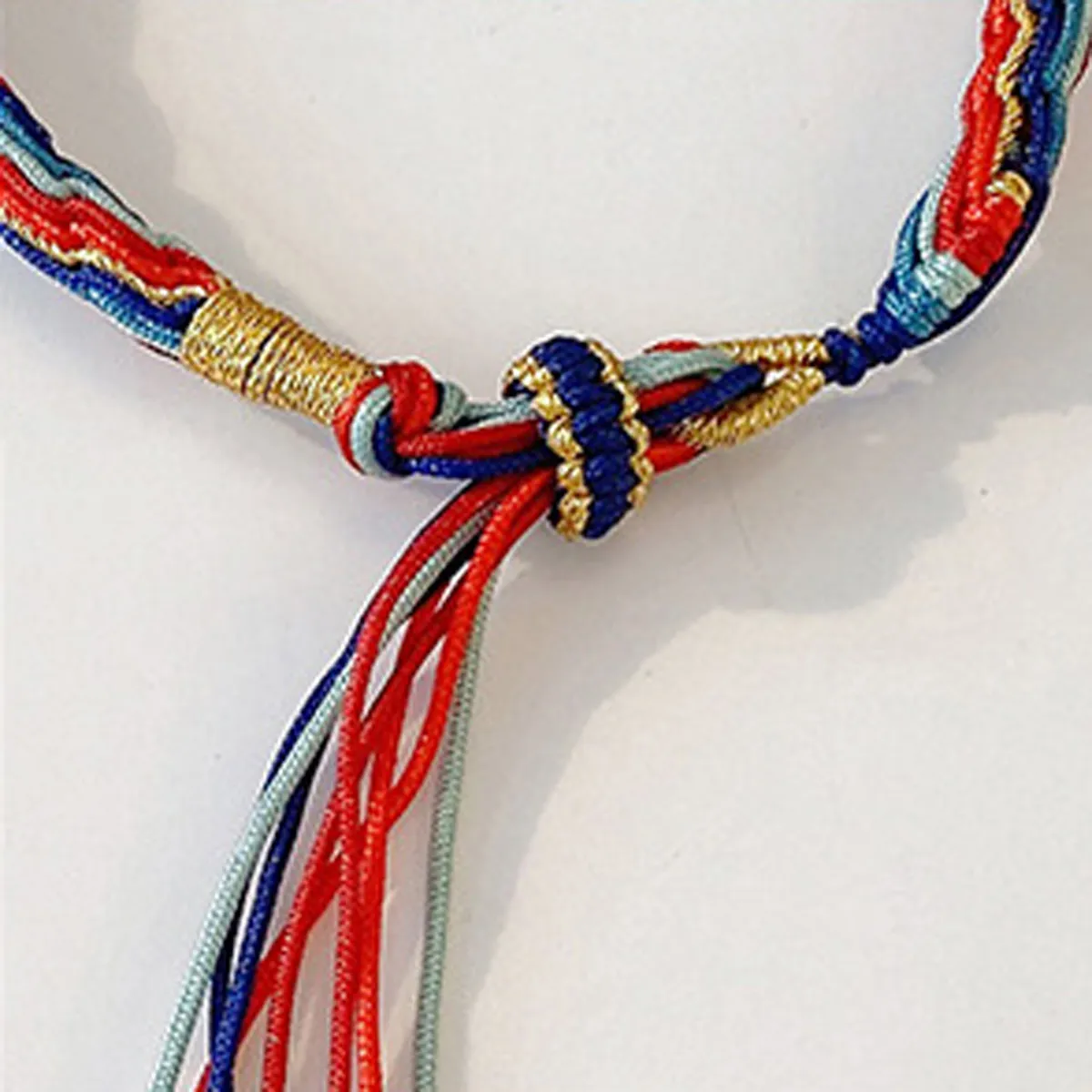 Men Women Reincarnation Hand Woven Bangle Rope Gradient Color DIY Materials Bag Couple Bracelets Jewelry Gift for Friends Lovers