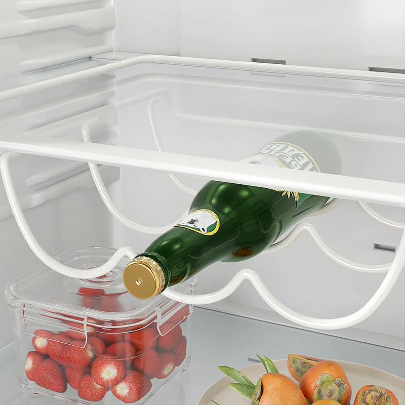 Creative Home Furnishing Accessories Beer Bottle Fridge Organizer Wine Display Shelf Holder Hook Refrigerator Storage Rack 2