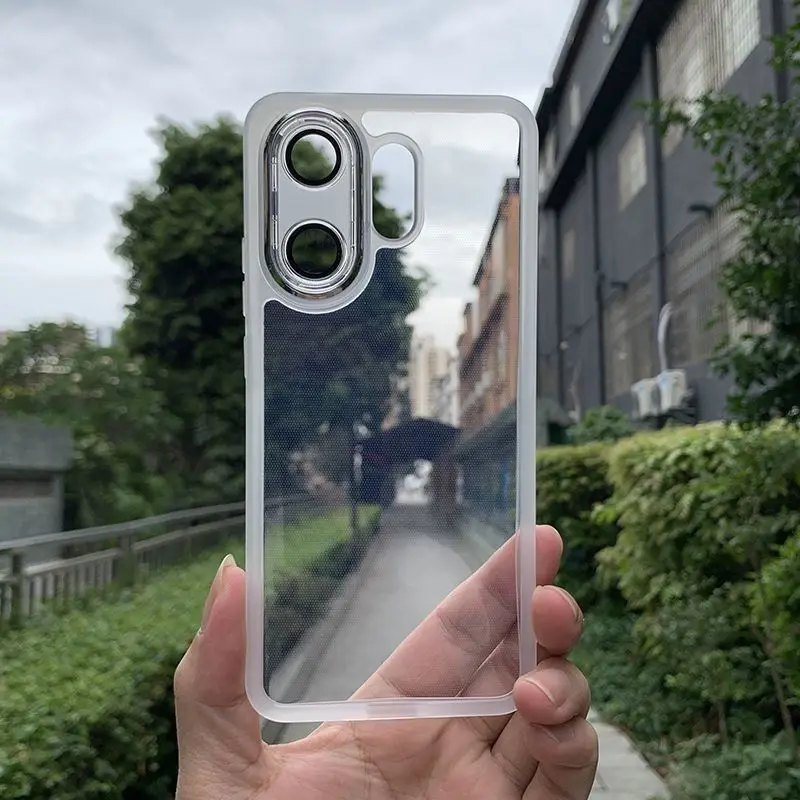 Fashion Simple Transparent Magnetic TPU Skin-friendly Anti-fall Cover