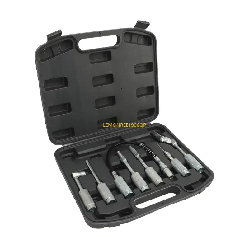 N80F Grease Guns Adapter Nozzle Couplers Fittings, 90 Degree Lubrication Tool Suitable for Hard to Reach Fittings Repair Shop