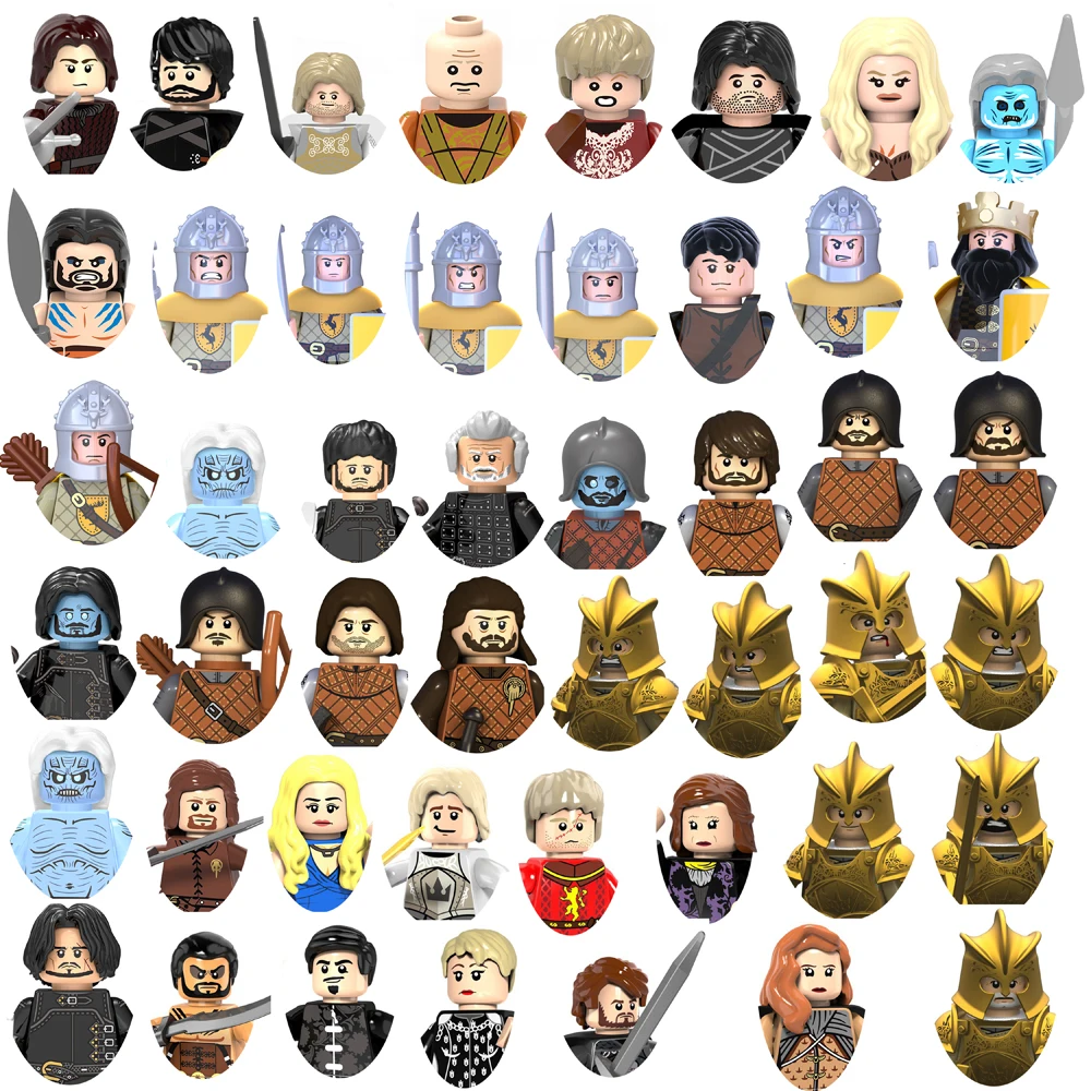 Hort Movies Of Game Thrones Jon Snow White Walkers Night Watch Mini Action Toy Figures Blocks Mattoni Collegativi Per Bambini