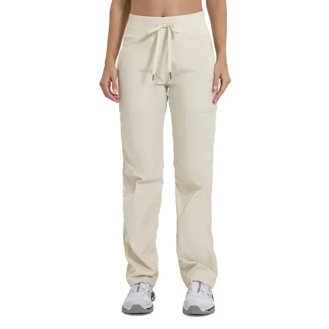 Lemon Dance Studio Waist Sport Trousers For Women Casual Gym Yoga Long Wide Leg Pants Women's Pants & Capris Loose Workout Pants 3