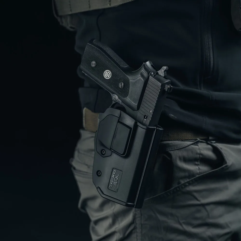 360 ° 回転ホルスター、p225、p226、p228、p229、norinco np22、taurus