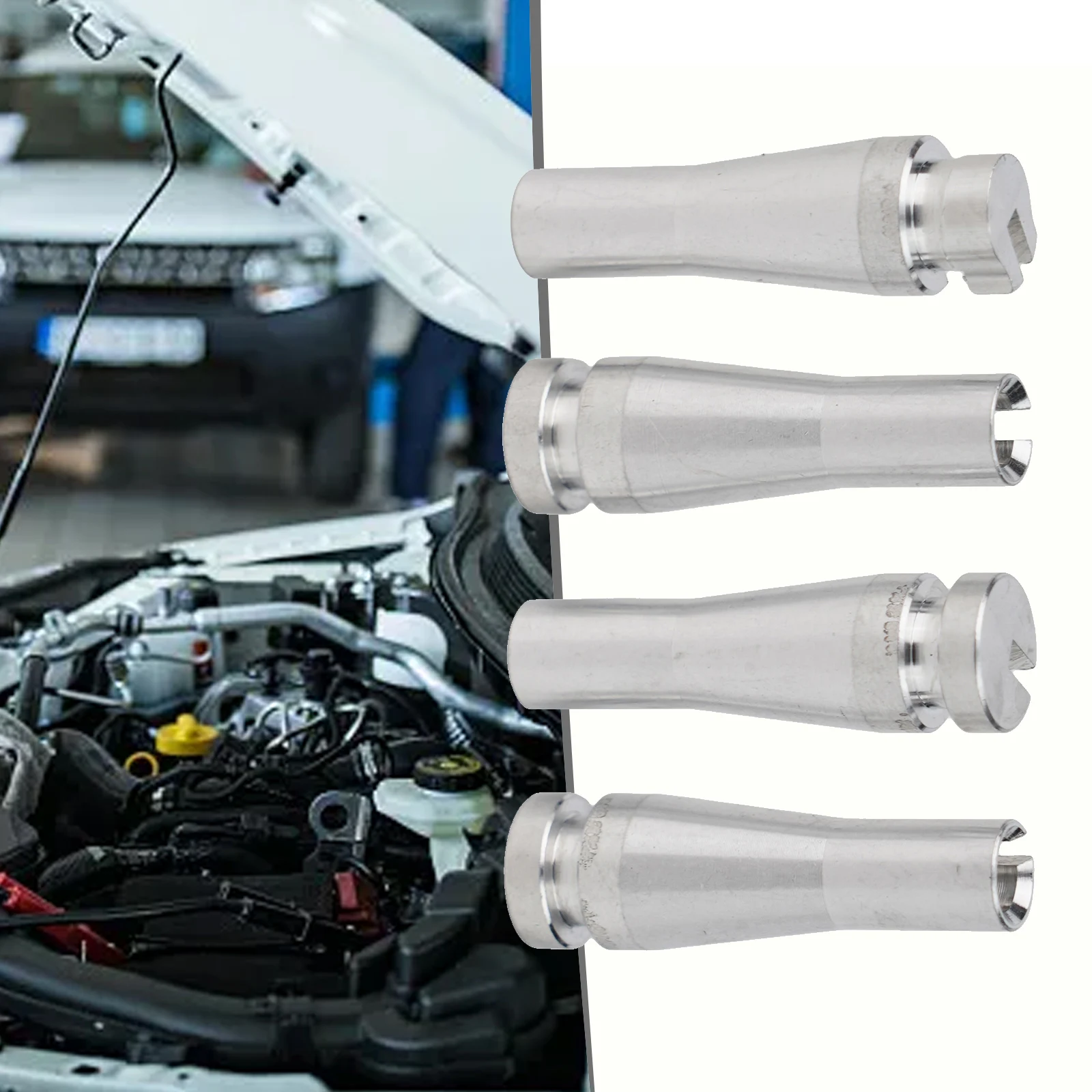 

Accessories Repair Kit Rear Door Latch Cable Replacement Silver Parts 4pcs Aluminum For Ford E-Series High Quality