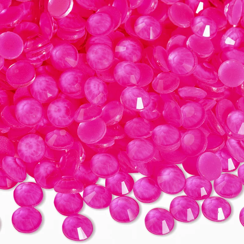 Glitter Neon Non-Hotfix Ultraviolet Glow Rhinestones for Nail Art Embellishments
