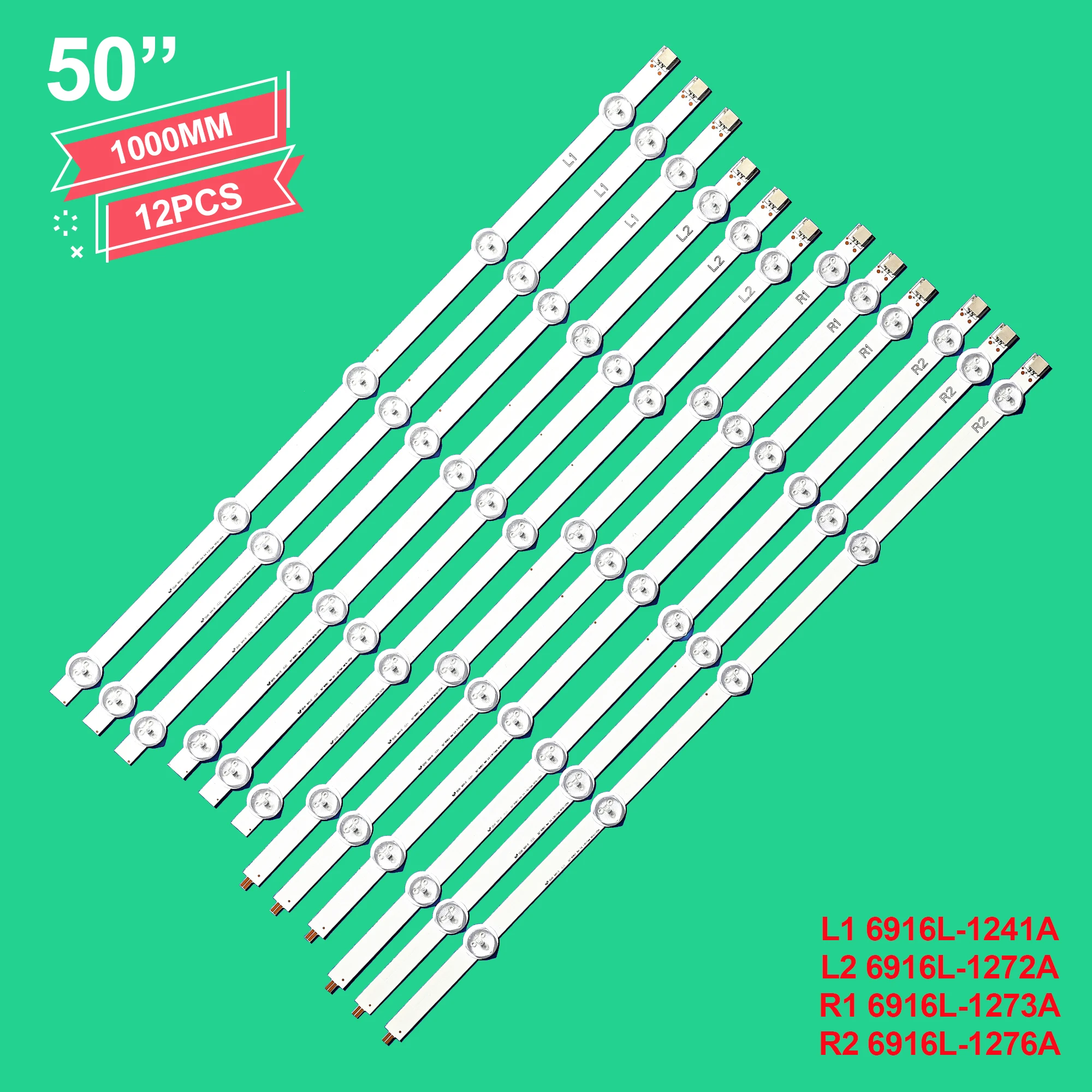 

12pcs LED strip For LG 50" TV 50LN5400 50LA620V 50LN577S 50LA620S 50LN575 50LN578 50LN570 50LA620 50LA613 50LN5200 new