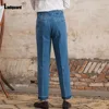 2025 European Fashion Basic Suit Jeans Demin Pants Men's Ankle-Length Trouser Plus Size Mens Casual Stand Pocket Suits Pants New 5