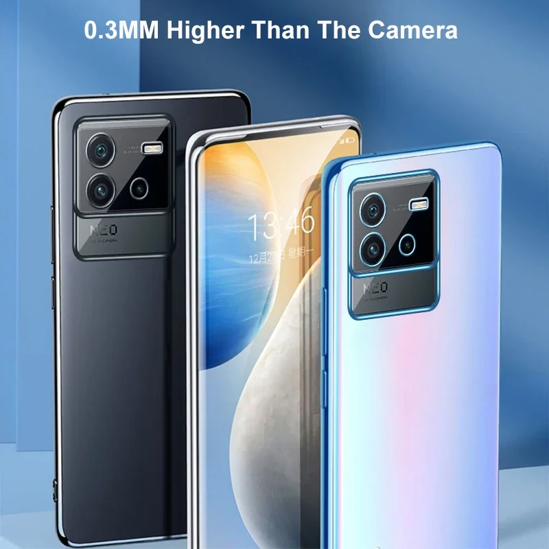 Transparent Silicone Case For Vivo iQOO Neo 6 3 5 Lite 5S