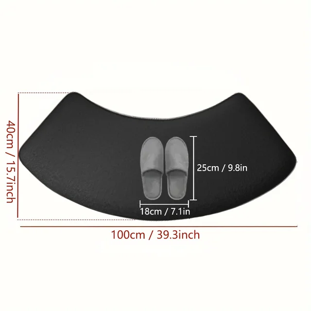 Tapis absorbant épais pour salle de bain, curvo, pour porte de salle de douche, toilettes, pieds de salle de bain, antidérapant, d'entrée 3