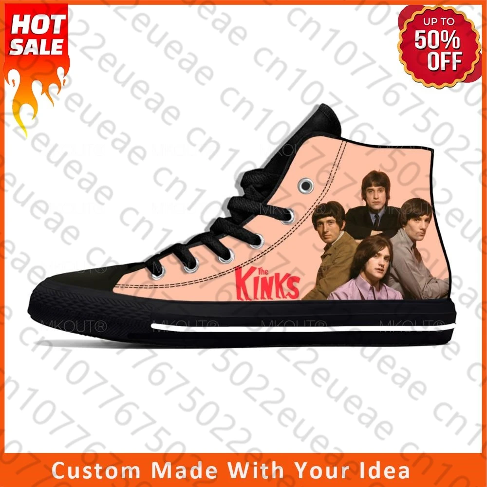 

Высокие кроссовки The Rock band, повседневная холщовая обувь для мужчин и женщин, подростков, дышащая легкая обувь для бега с 3D принтом