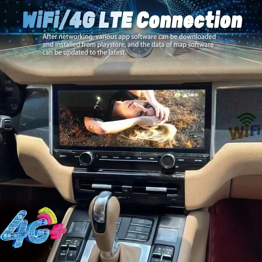 1920*720 Screen Android 14 Autoradio CarPlay Car Multimedia Video Player 12.3inc