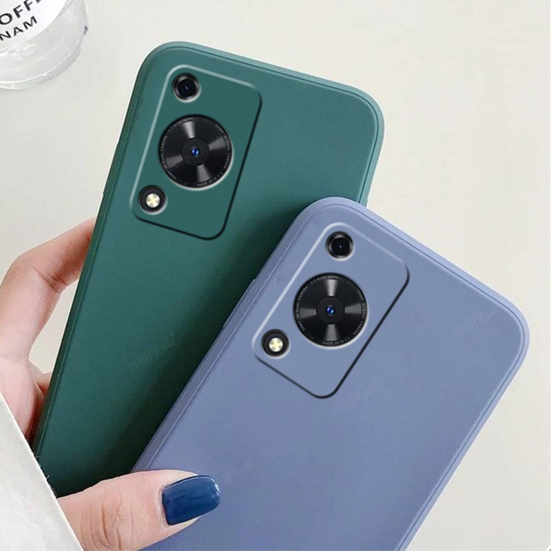 Protective TPU Liquid Silicone Soft Phone Case with Lens Protection