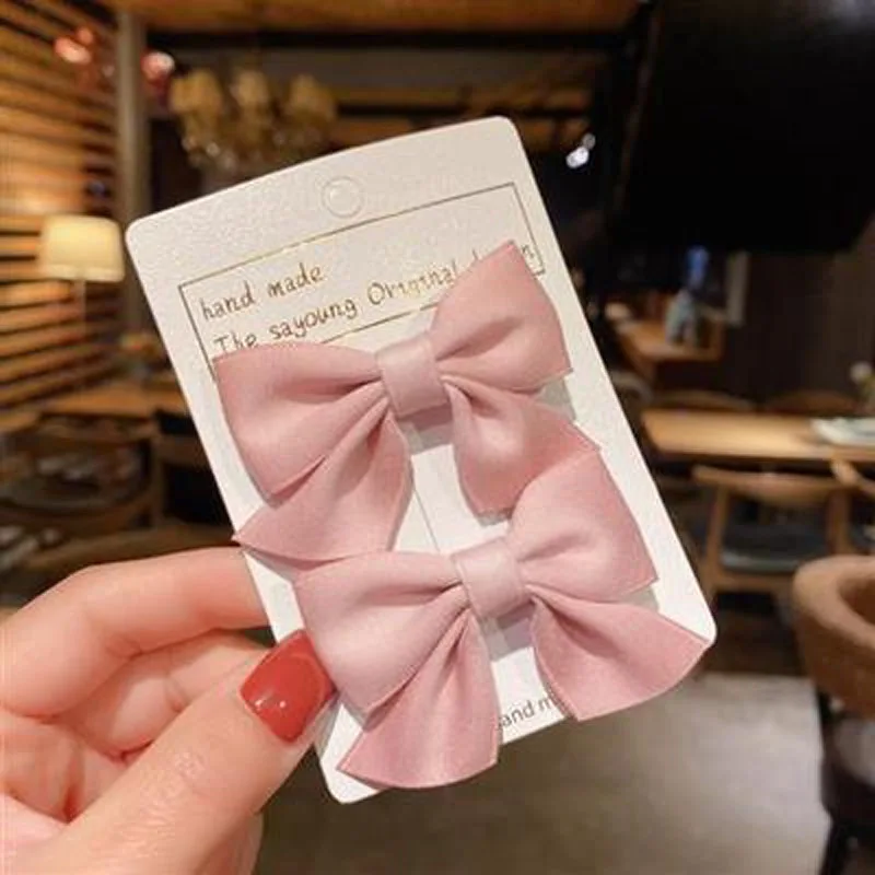 2022New fashion cute bow hairpin Korean girl baby princess