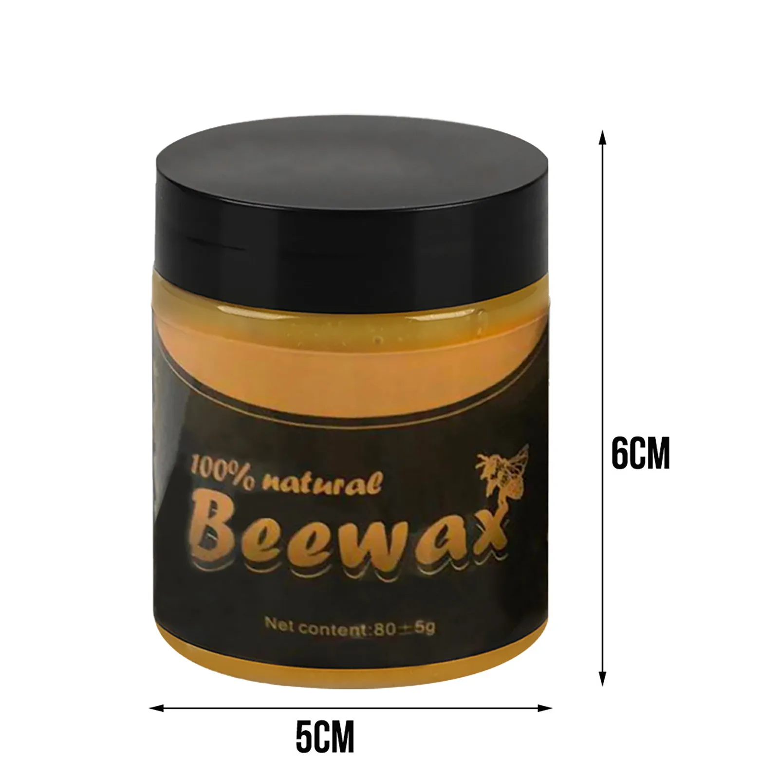 new efficient Wood Seasoning Beewax Complete Solution Furniture Care Beeswax Home Cleaning 80g
