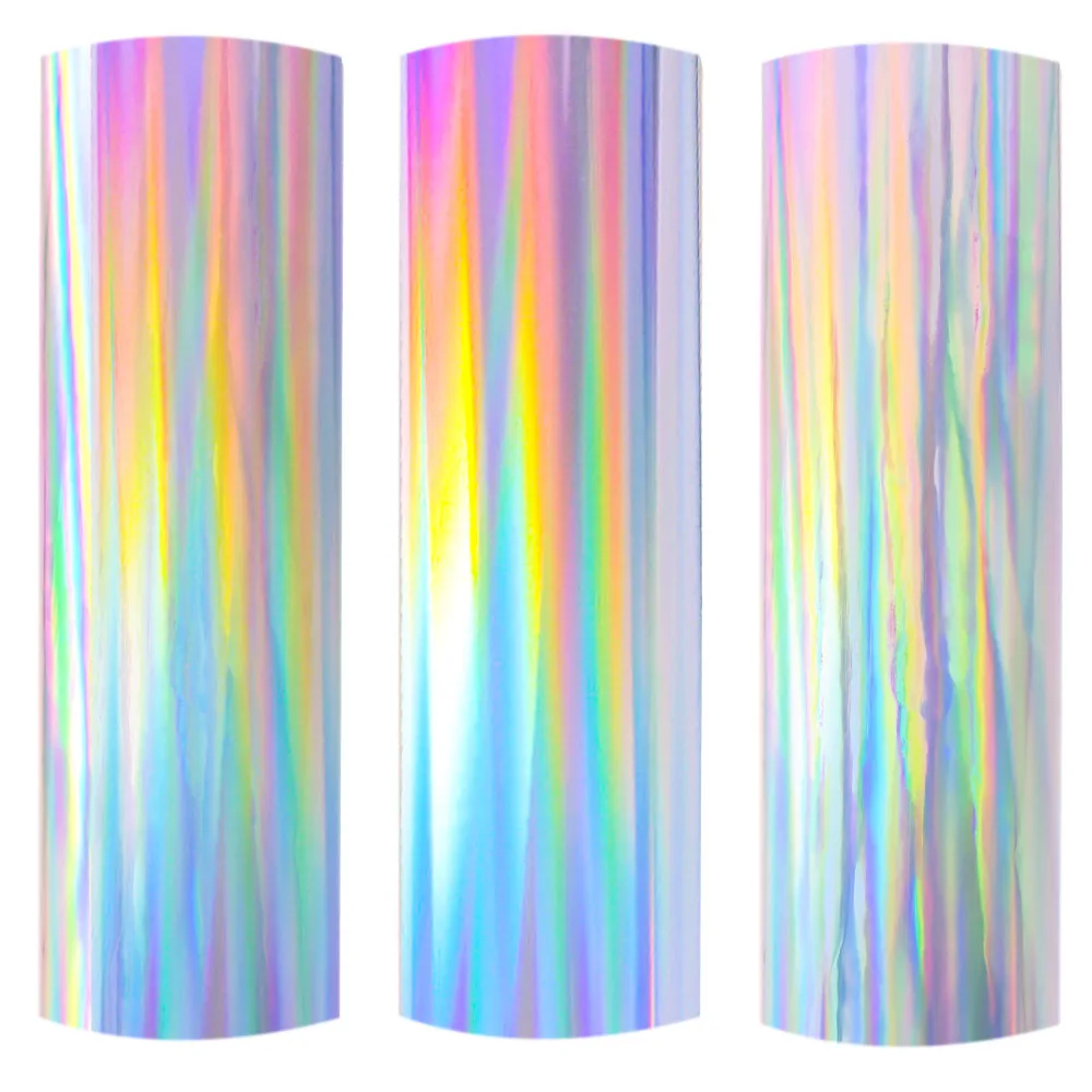 HTVRONT 12 x 10FT Holographic Purple Permanent Adhesive Vinyl for  Decoration, Sticker, Craft Cutter, Car Decal