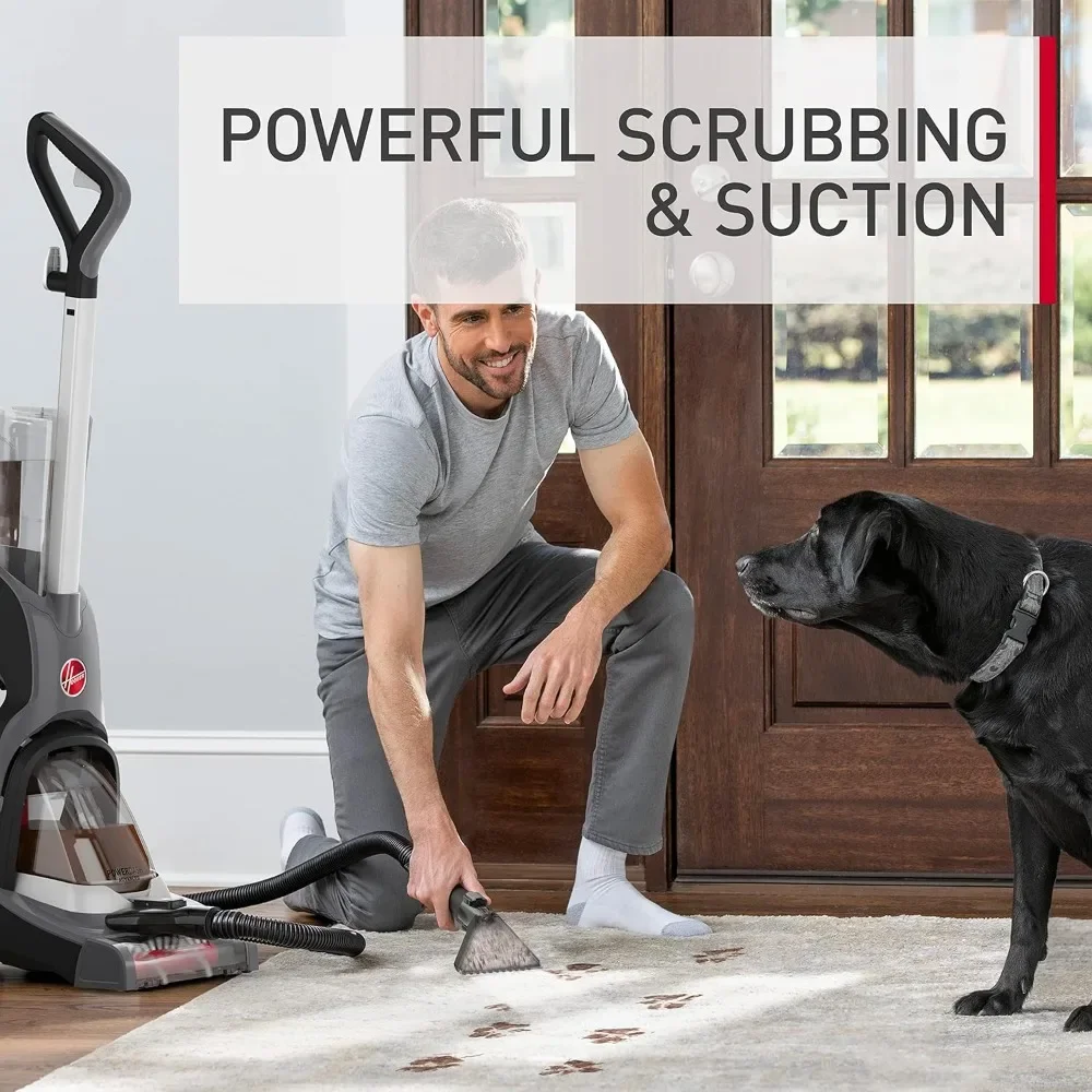 PowerScrub XL Pet Carpet Cleaner Machine, Upright Shampooer, FH68002, Black, Large 2