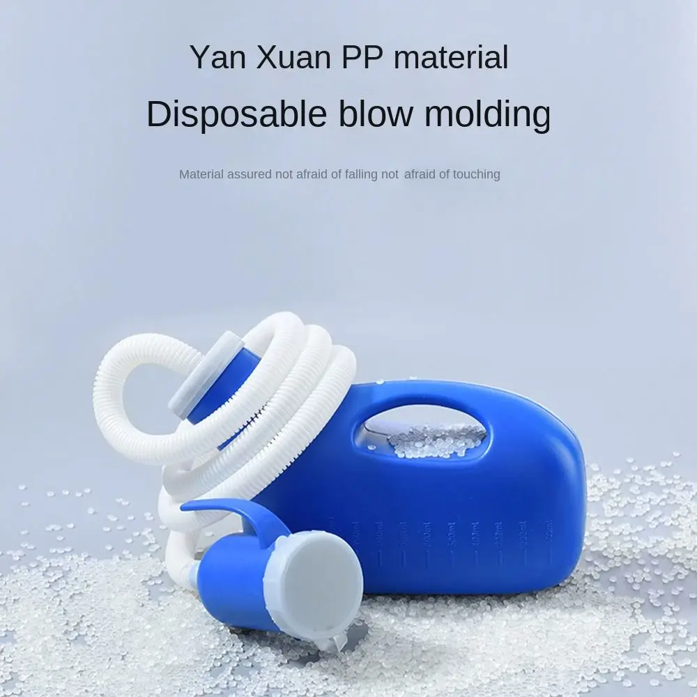 Portable Urinal Large Capacity Mobile Urinal Practical 1000/2000ML Night Urinal Storage Pe Handle Urinary Bottle The Elderly