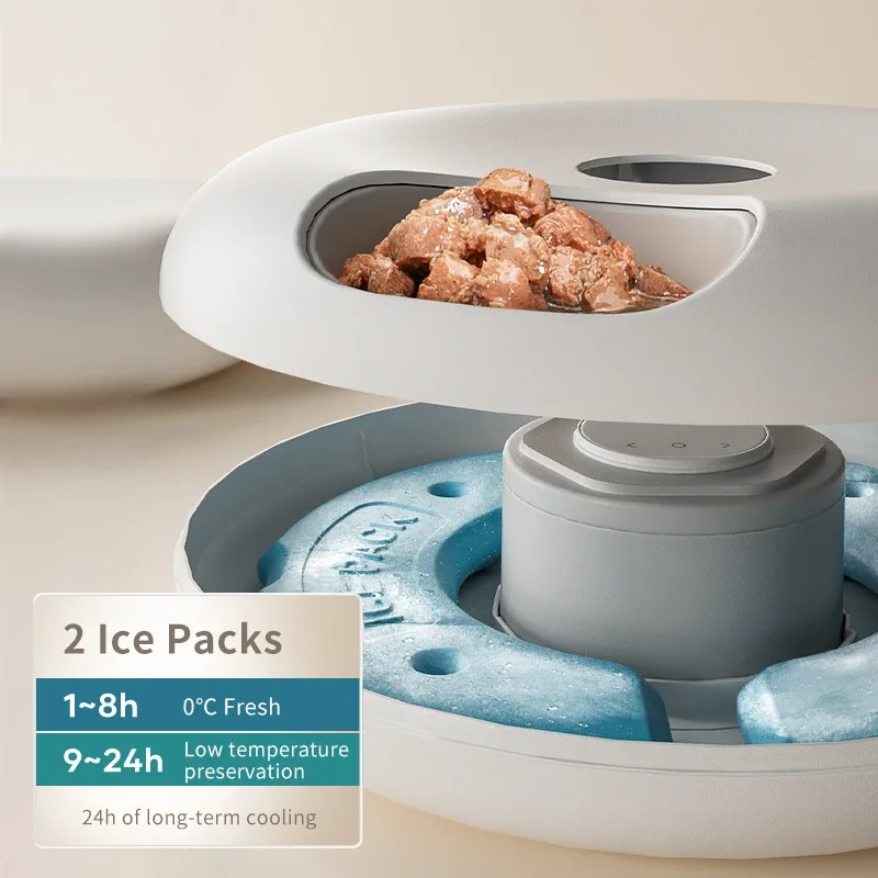 6 Meals Automatic Pet Feeder Smart Cat Food Dispenser For Wet & Dry Food Kibble Dispenser Accessories 3