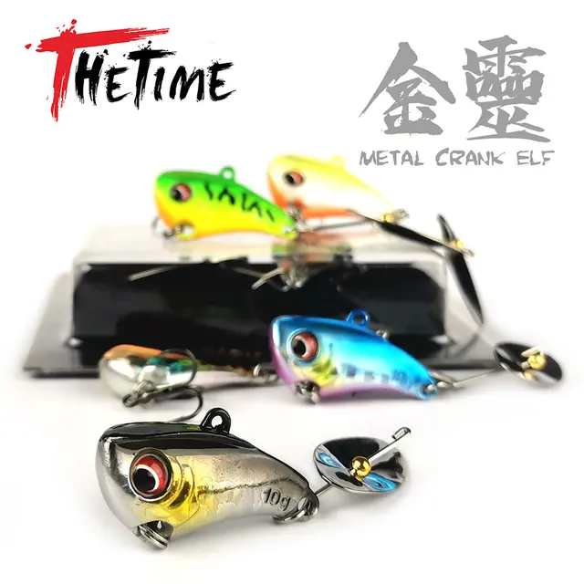 The Spinnyvib Metal Spinnerbait Lure 5g-15g - Pike & Musky Fishing Bait  With Tail Rotator